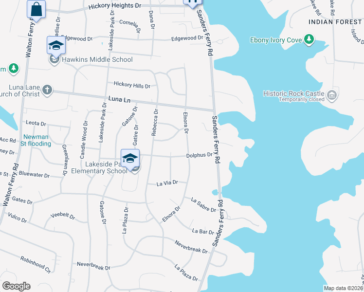 map of restaurants, bars, coffee shops, grocery stores, and more near 215 Dolphus Drive in Hendersonville