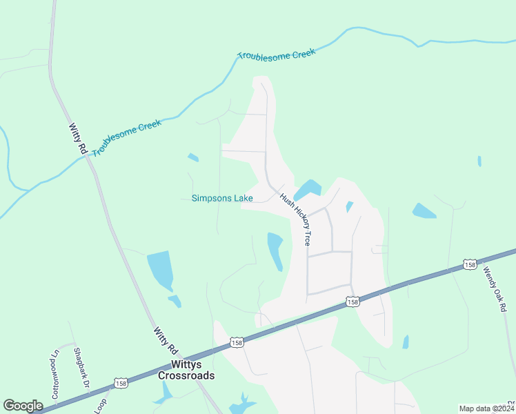 map of restaurants, bars, coffee shops, grocery stores, and more near 134 Sugar Maple Trace in Reidsville