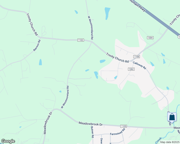 map of restaurants, bars, coffee shops, grocery stores, and more near 1162 West Westmoreland Road in King