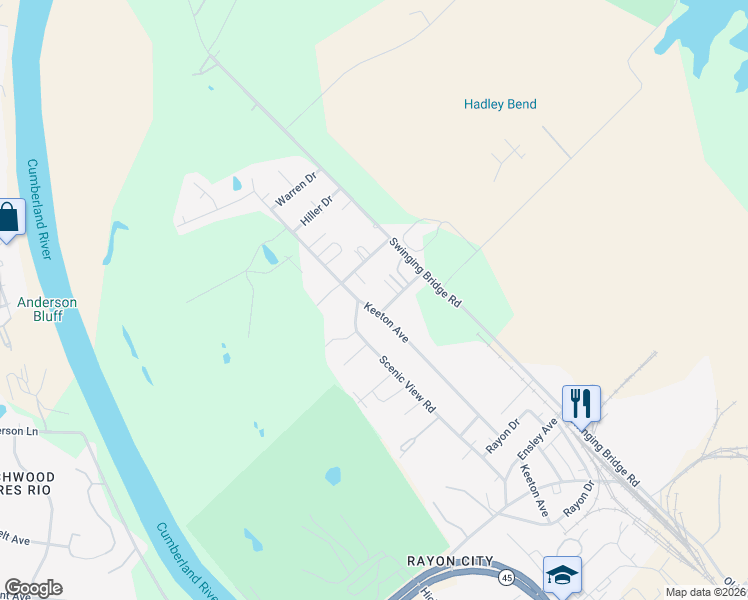 map of restaurants, bars, coffee shops, grocery stores, and more near 339 Keeton Avenue in Nashville