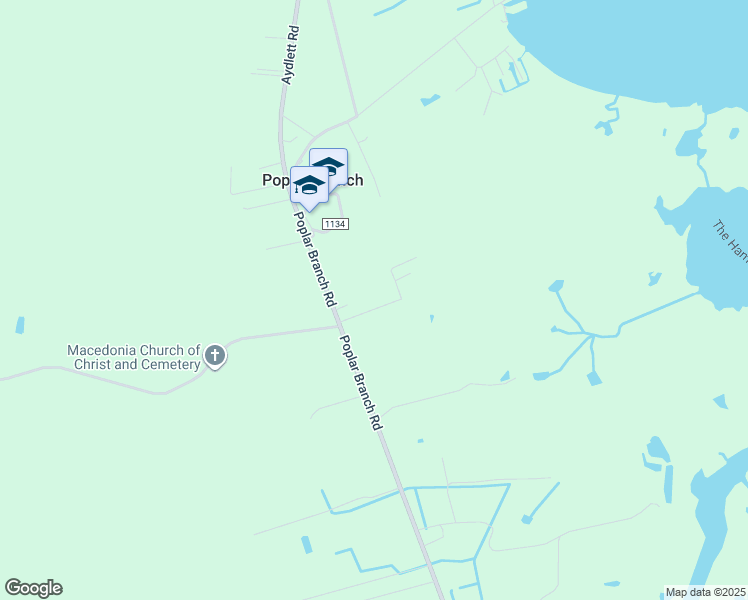 map of restaurants, bars, coffee shops, grocery stores, and more near 103 Priddy Farm Road in Poplar Branch