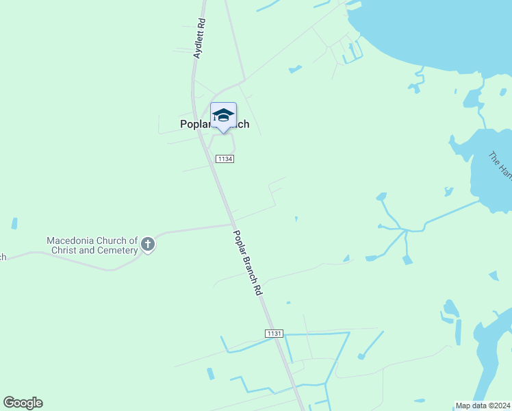 map of restaurants, bars, coffee shops, grocery stores, and more near 103 Priddy Farm Road in Poplar Branch