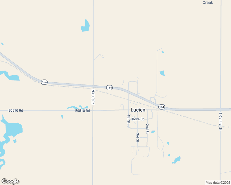 map of restaurants, bars, coffee shops, grocery stores, and more near 413 Oklahoma 164 in Lucien