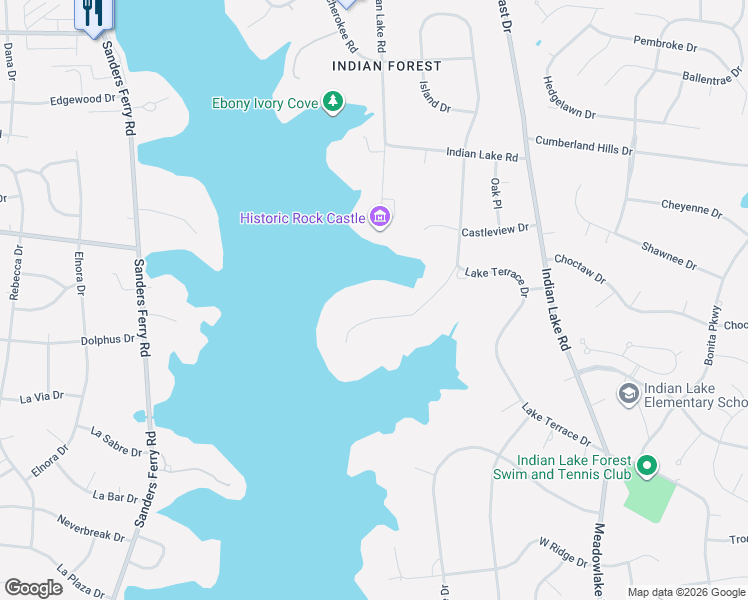 map of restaurants, bars, coffee shops, grocery stores, and more near 138 Island Dr in Hendersonville