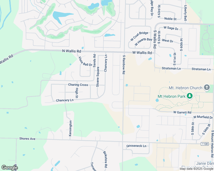 map of restaurants, bars, coffee shops, grocery stores, and more near 1209 Chancery Lane in Cave Springs