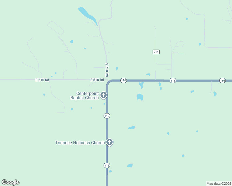 map of restaurants, bars, coffee shops, grocery stores, and more near Highway 116 in Colcord