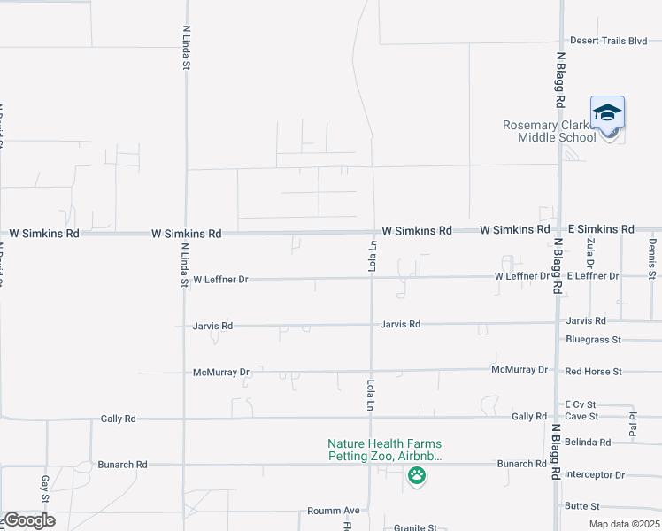 map of restaurants, bars, coffee shops, grocery stores, and more near 620 West Leffner Drive in Pahrump