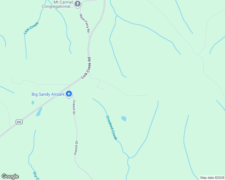 map of restaurants, bars, coffee shops, grocery stores, and more near 269 Hill Road in Big Sandy