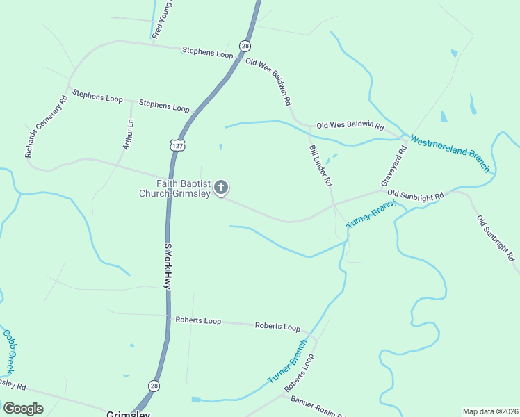 map of restaurants, bars, coffee shops, grocery stores, and more near 1080 Old Sunbright Road in Jamestown