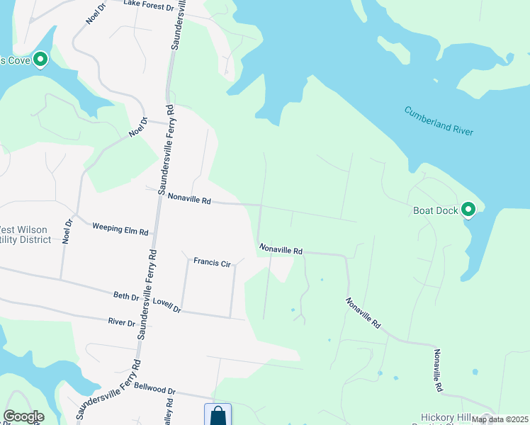 map of restaurants, bars, coffee shops, grocery stores, and more near 4030 Nonaville Road in Mt. Juliet