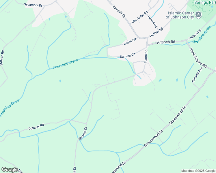 map of restaurants, bars, coffee shops, grocery stores, and more near 101 Valley Drive in Jonesborough