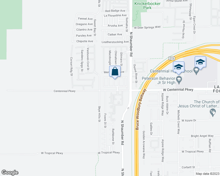 map of restaurants, bars, coffee shops, grocery stores, and more near 10665 Auburn Springs Avenue in Las Vegas