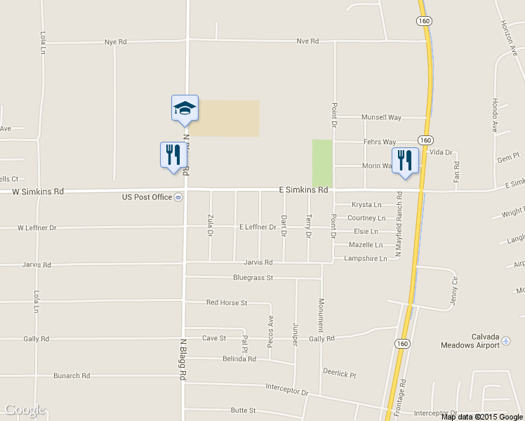 map of restaurants, bars, coffee shops, grocery stores, and more near 3921 Dennis St in Pahrump