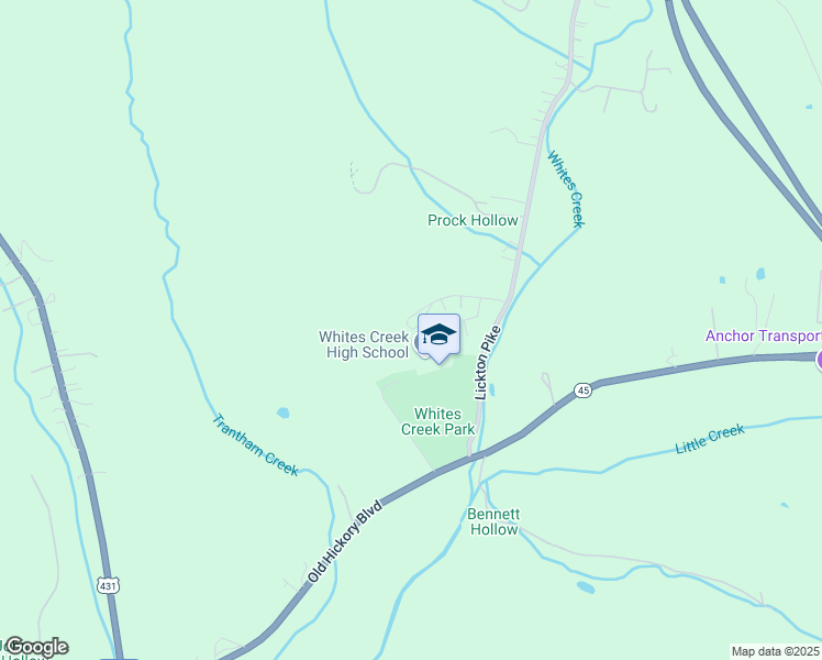 map of restaurants, bars, coffee shops, grocery stores, and more near 7277 Old Hickory Boulevard in Nashville