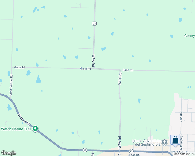 map of restaurants, bars, coffee shops, grocery stores, and more near 11013 WPA Road in Gentry
