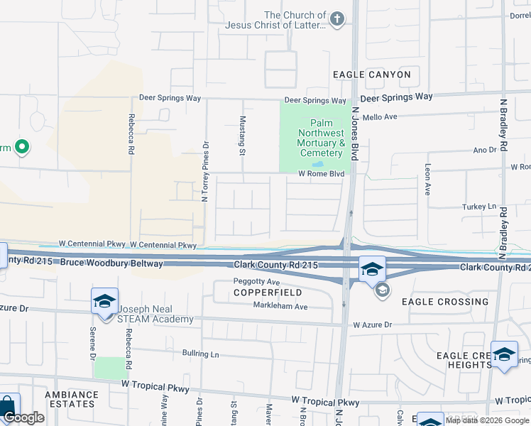map of restaurants, bars, coffee shops, grocery stores, and more near 6251 Ovieto Avenue in Las Vegas