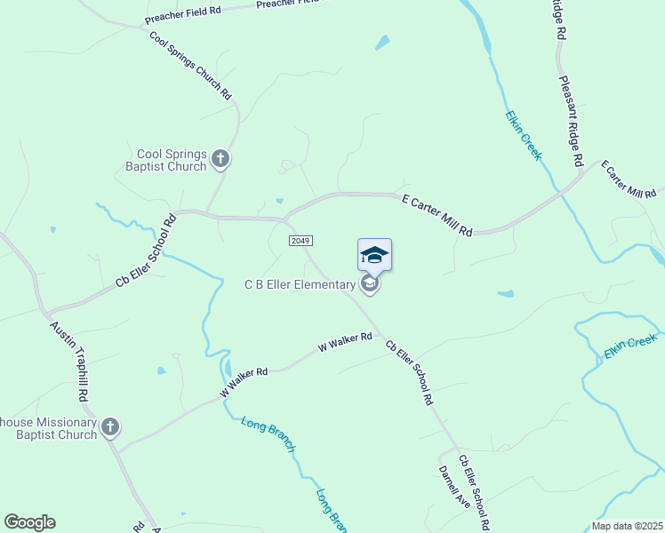 map of restaurants, bars, coffee shops, grocery stores, and more near 1452 Cb Eller School Road in Elkin