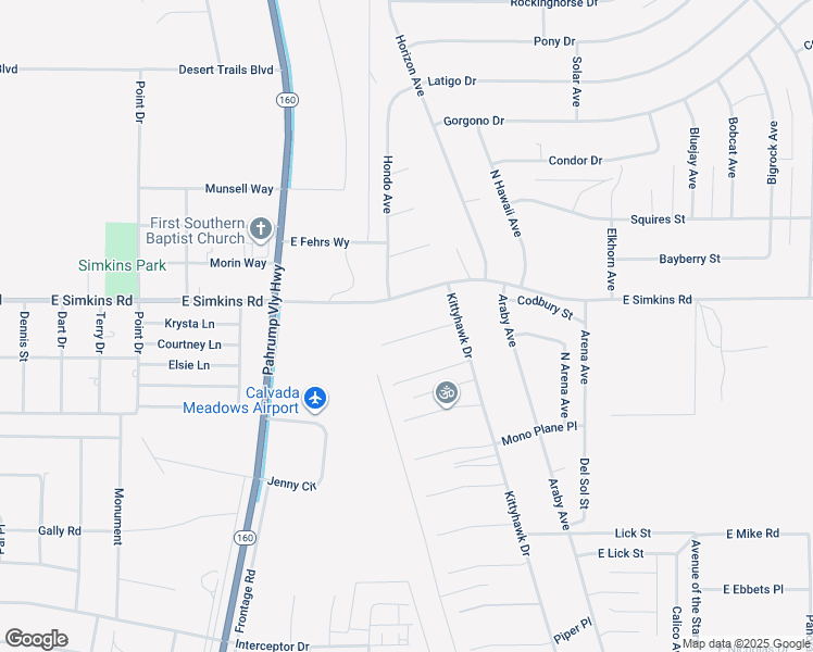 map of restaurants, bars, coffee shops, grocery stores, and more near 1100 Wright Place in Pahrump