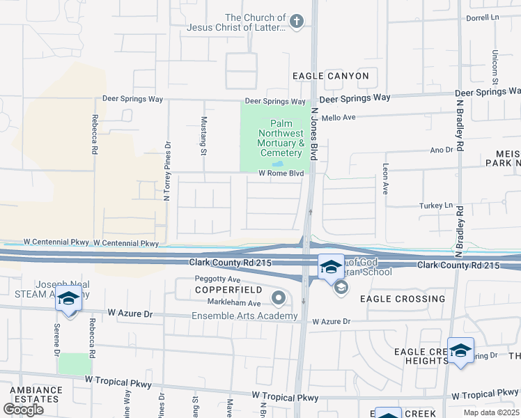 map of restaurants, bars, coffee shops, grocery stores, and more near 6148 Burleson Ranch Road in Las Vegas
