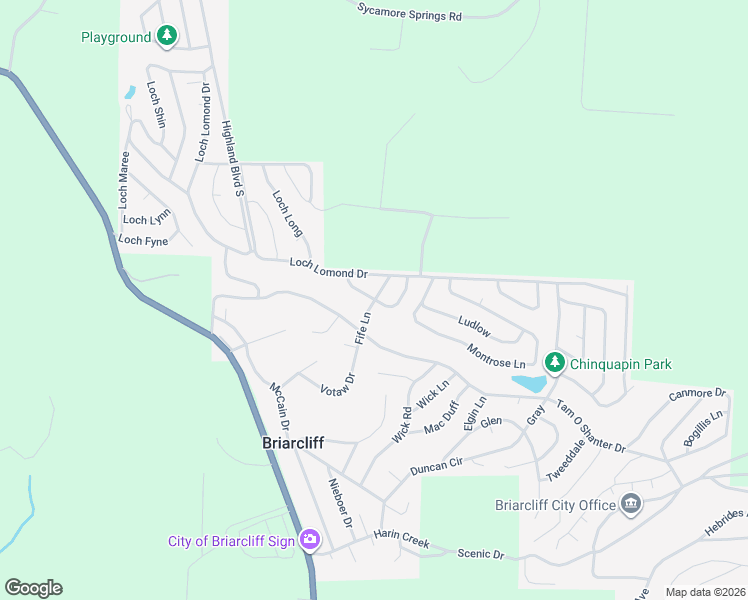 map of restaurants, bars, coffee shops, grocery stores, and more near Ben Lawyers Circle in Briarcliff