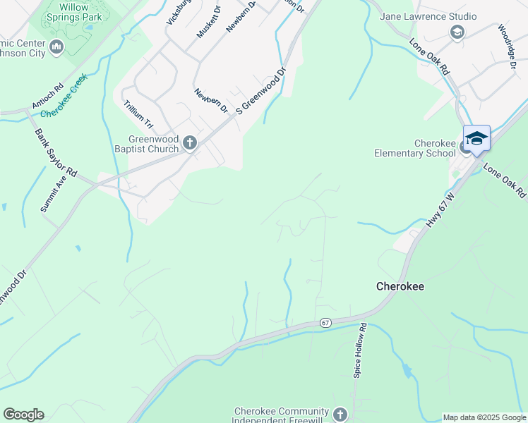 map of restaurants, bars, coffee shops, grocery stores, and more near 258 Water Tank Hill Road in Johnson City