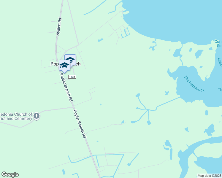 map of restaurants, bars, coffee shops, grocery stores, and more near 108 Priddy Farm Road in Poplar Branch