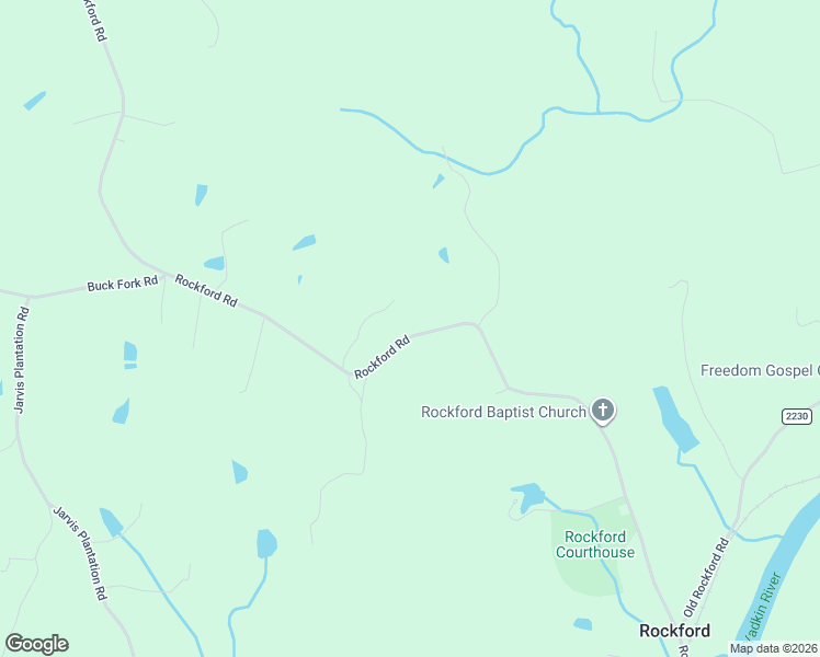 map of restaurants, bars, coffee shops, grocery stores, and more near 4681 Rockford Road in Dobson