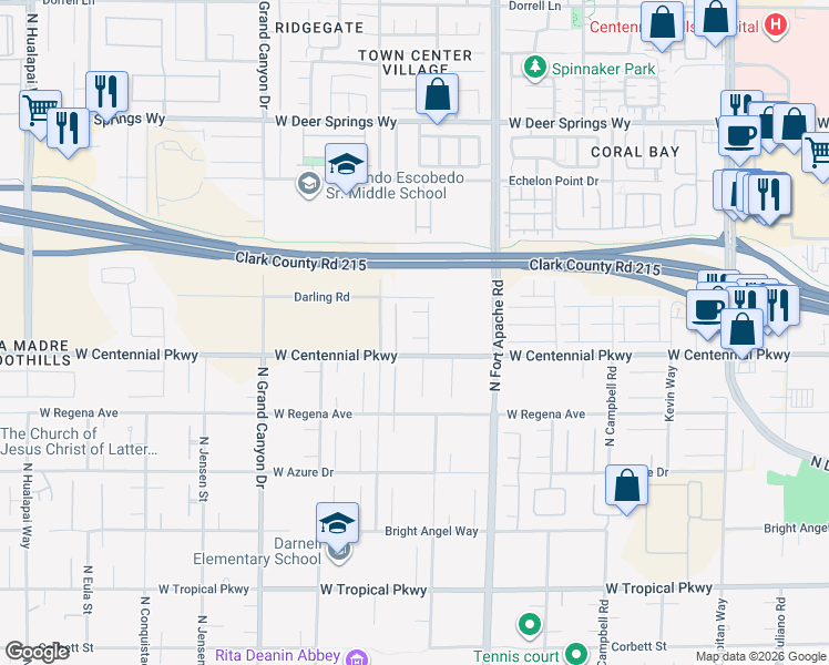 map of restaurants, bars, coffee shops, grocery stores, and more near 9336 Fender Court in Las Vegas