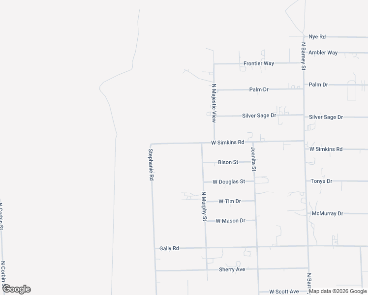 map of restaurants, bars, coffee shops, grocery stores, and more near 3581 West Simkins Road in Pahrump