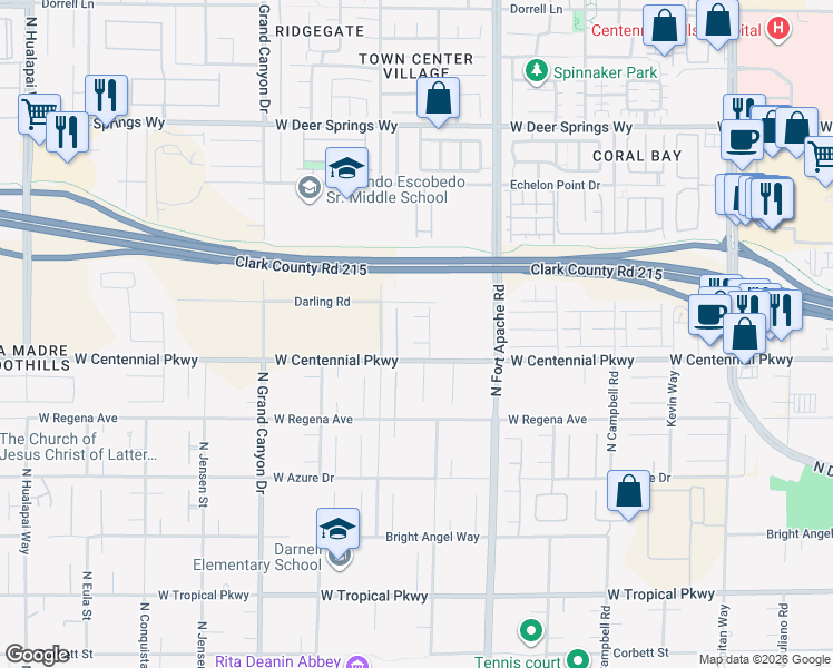 map of restaurants, bars, coffee shops, grocery stores, and more near 9336 Fender Court in Las Vegas