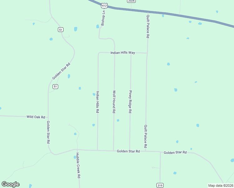 map of restaurants, bars, coffee shops, grocery stores, and more near 511 Wolf Hound Road in Ash Flat