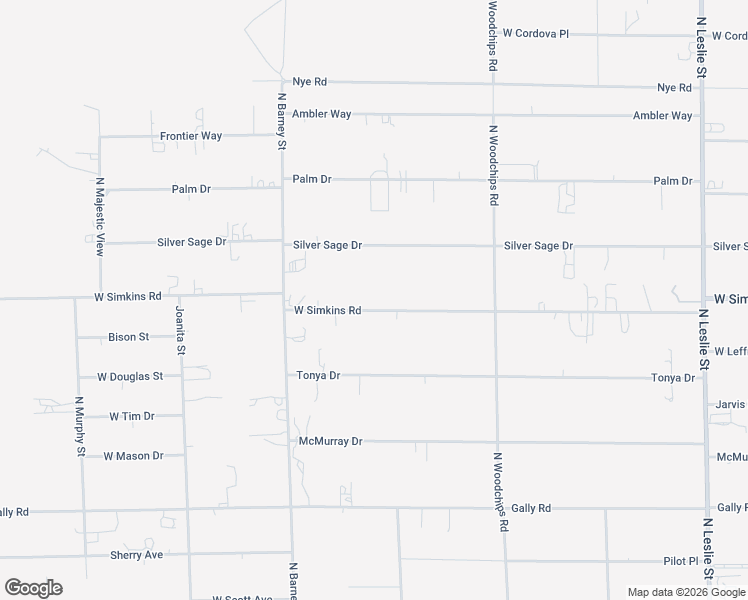 map of restaurants, bars, coffee shops, grocery stores, and more near 2780 West Simkins Road in Pahrump