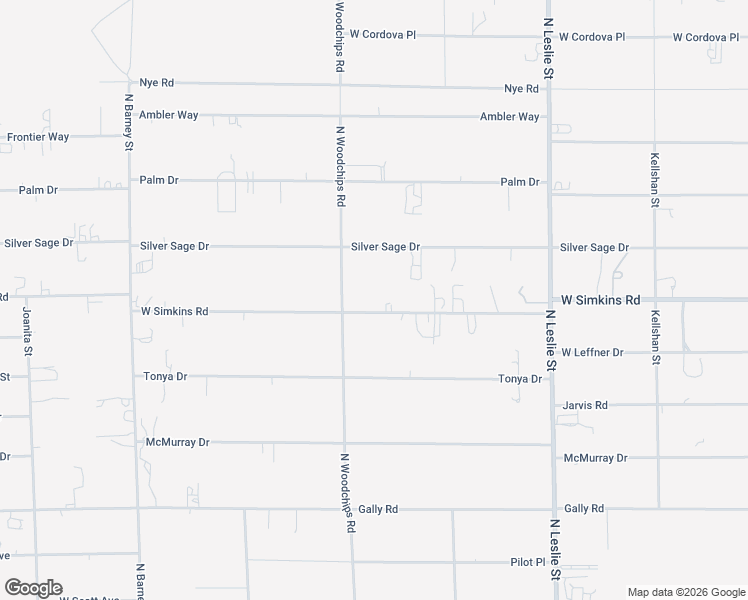 map of restaurants, bars, coffee shops, grocery stores, and more near 2420 West Simkins Road in Pahrump