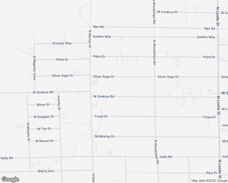 map of restaurants, bars, coffee shops, grocery stores, and more near 2800 West Simkins Road in Pahrump