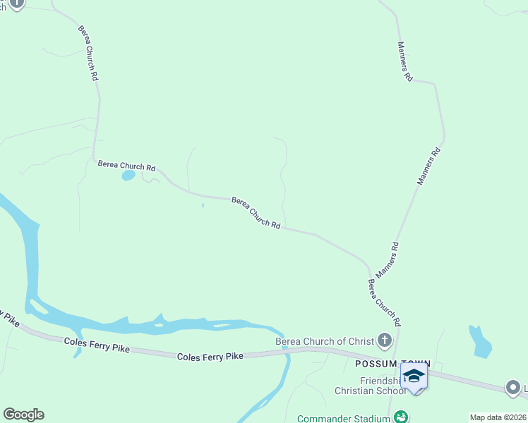 map of restaurants, bars, coffee shops, grocery stores, and more near 745 Berea Church Road in Lebanon