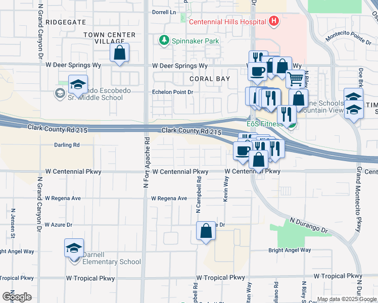 map of restaurants, bars, coffee shops, grocery stores, and more near 9028 Alex Creek Avenue in Las Vegas