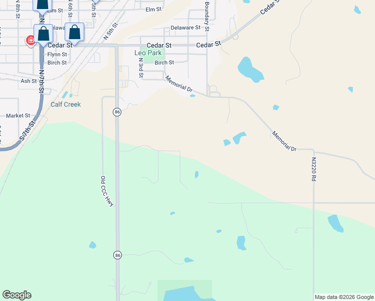 map of restaurants, bars, coffee shops, grocery stores, and more near in Perry