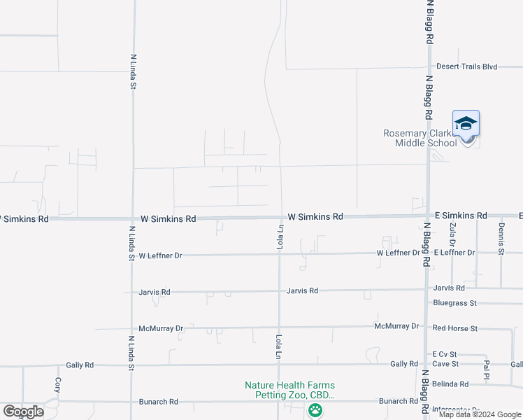 map of restaurants, bars, coffee shops, grocery stores, and more near 561 Indian Wells Court in Pahrump