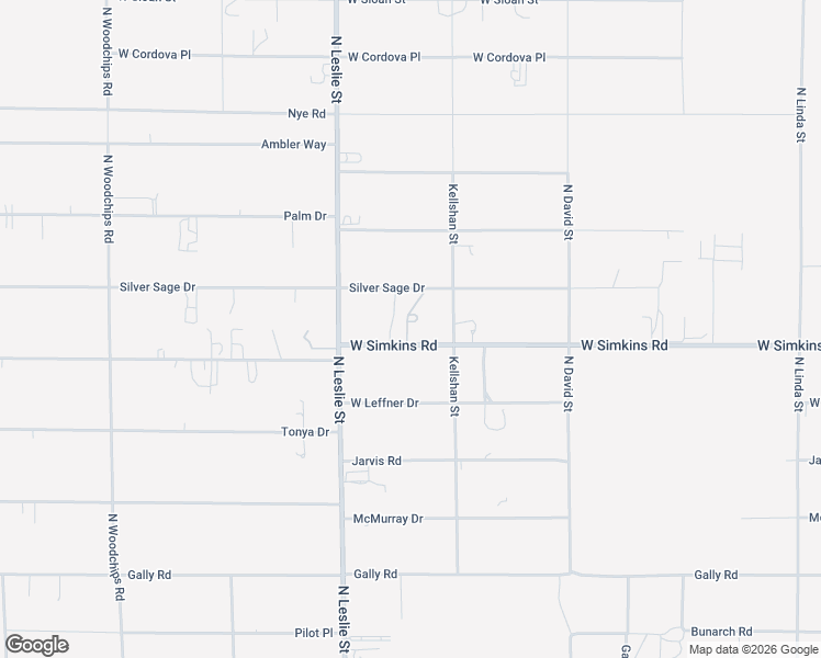 map of restaurants, bars, coffee shops, grocery stores, and more near 1850 West Simkins Road in Pahrump