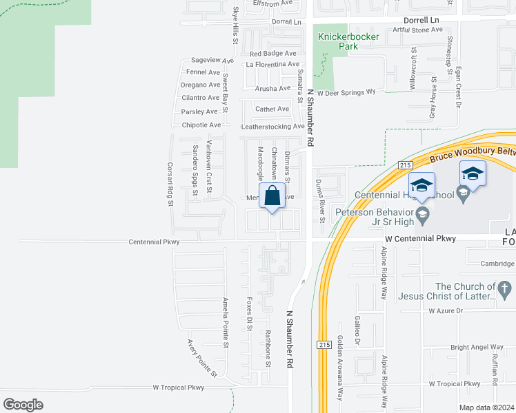 map of restaurants, bars, coffee shops, grocery stores, and more near 10668 Berkshire Woods Avenue in Las Vegas
