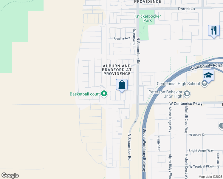 map of restaurants, bars, coffee shops, grocery stores, and more near 10680 Berkshire Woods Avenue in Las Vegas