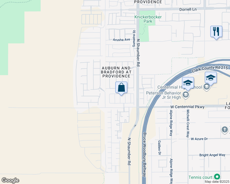 map of restaurants, bars, coffee shops, grocery stores, and more near 10668 Berkshire Woods Avenue in Las Vegas