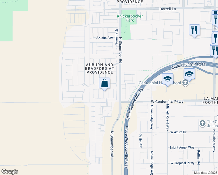 map of restaurants, bars, coffee shops, grocery stores, and more near 10632 Arbor Stone Avenue in Las Vegas