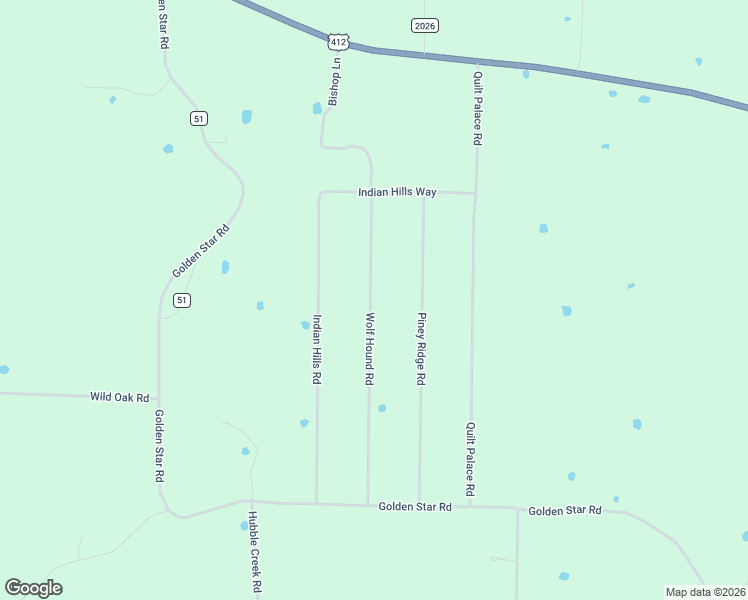 map of restaurants, bars, coffee shops, grocery stores, and more near 511 Wolf Hound Road in Ash Flat