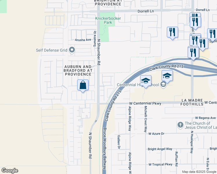 map of restaurants, bars, coffee shops, grocery stores, and more near 10565 Constant Spring Avenue in Las Vegas