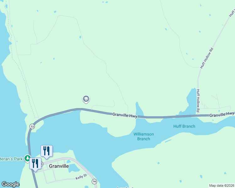 map of restaurants, bars, coffee shops, grocery stores, and more near 498 Pinnacle Lane in Granville