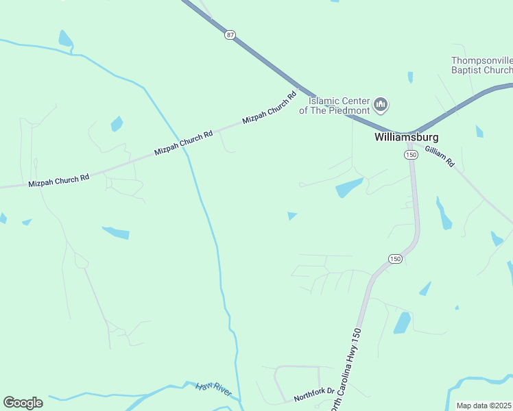 map of restaurants, bars, coffee shops, grocery stores, and more near 300 Williamsburg Road in Reidsville