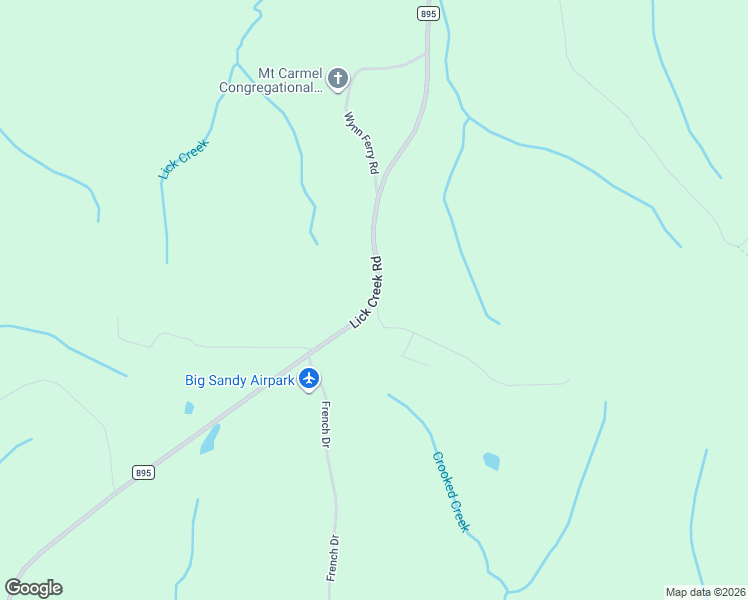 map of restaurants, bars, coffee shops, grocery stores, and more near 48 Hill Road in Big Sandy