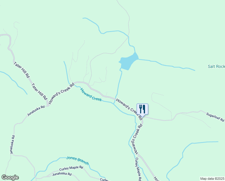 map of restaurants, bars, coffee shops, grocery stores, and more near 5890 Howard's Creek Road in Boone
