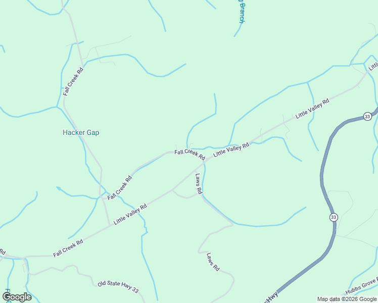 map of restaurants, bars, coffee shops, grocery stores, and more near 414 Little Valley Road in Maynardville